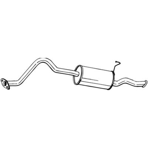 1 silencieux d'échappement arrière Bosal 284077