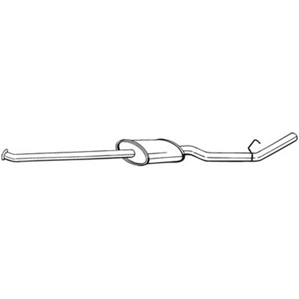1 silencieux d'échappement intermédiaire Bosal 284079
