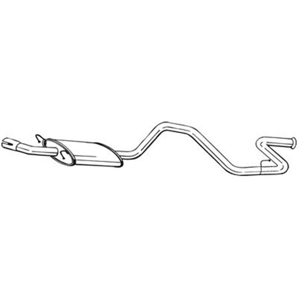 1 silencieux d'échappement arrière Bosal 284081
