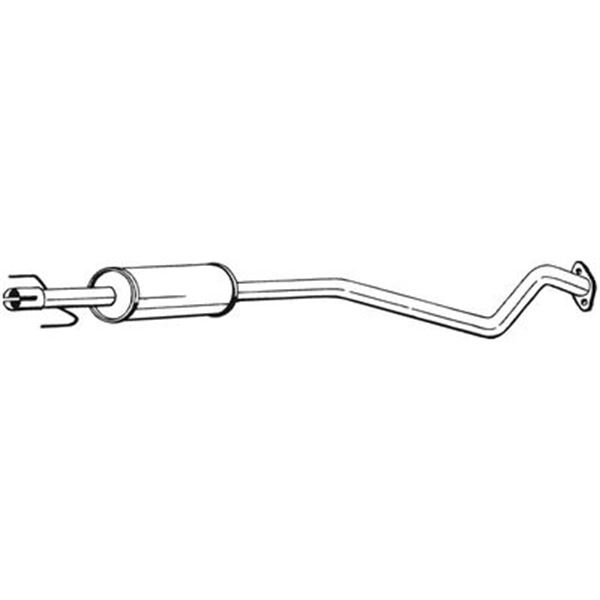 1 silencieux d'échappement intermédiaire Bosal 284367