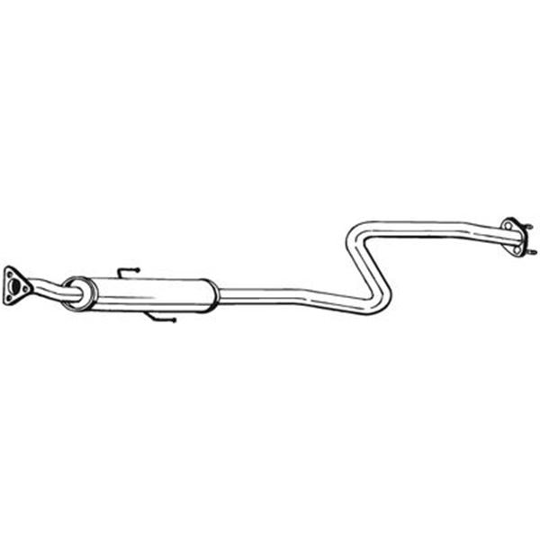 1 silencieux d'échappement intermédiaire Bosal 284731