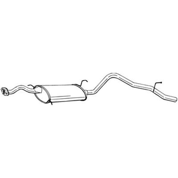 1 silencieux d'échappement arrière Bosal 285027