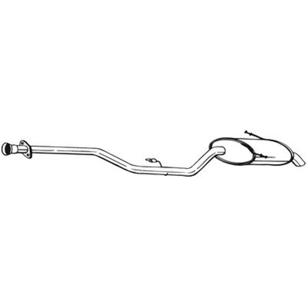 1 silencieux d'échappement arrière Bosal 285075