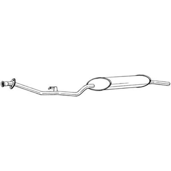 1 silencieux d'échappement arrière Bosal 285099