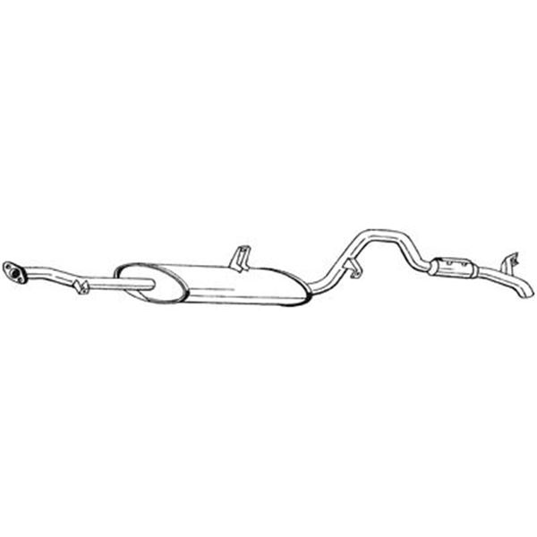1 silencieux d'échappement arrière Bosal 285131
