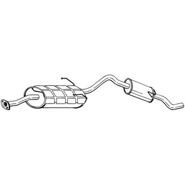 1 silencieux d'échappement arrière Bosal 285269