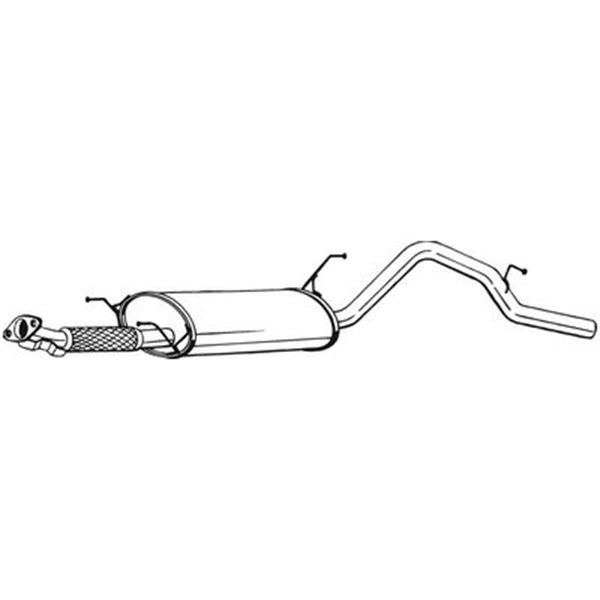 1 silencieux d'échappement arrière Bosal 285311