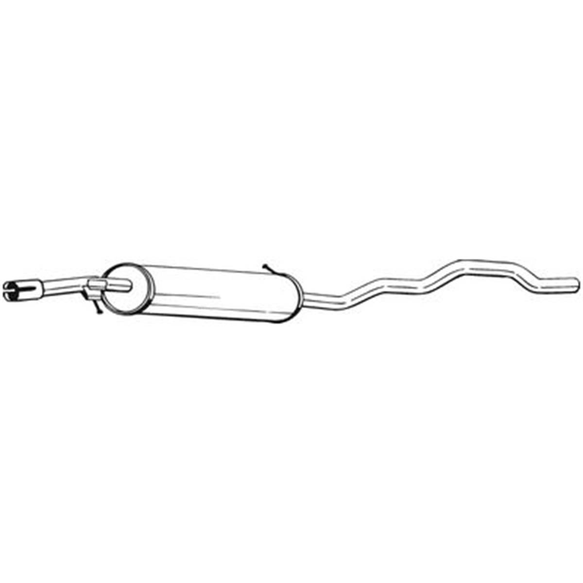 Silencieux D'échappement Intermédiaire Bosal 285517