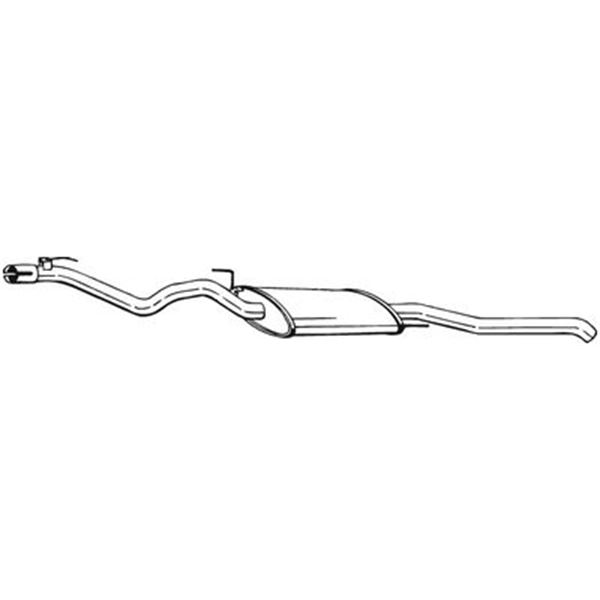 1 silencieux d'échappement arrière Bosal 285703