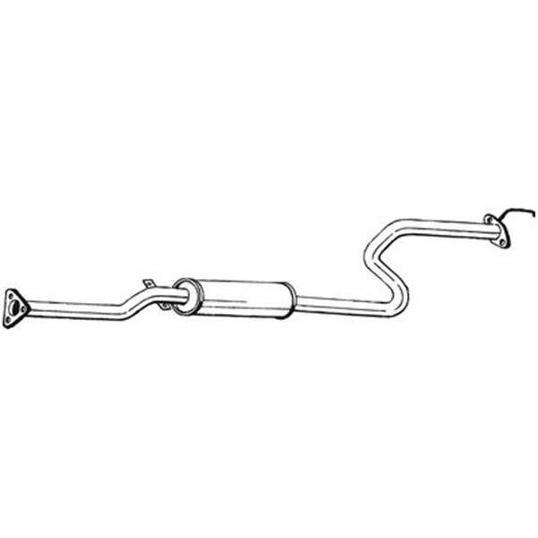 1 silencieux d'échappement intermédiaire Bosal 285721