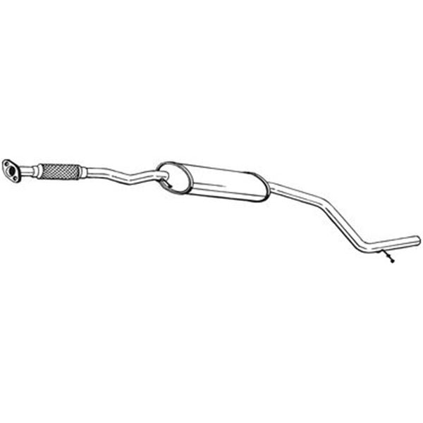 1 silencieux d'échappement intermédiaire Bosal 285795