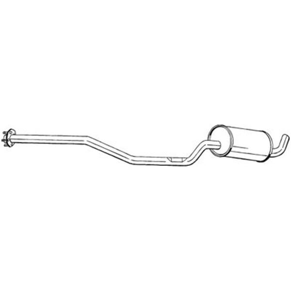 1 silencieux d'échappement intermédiaire Bosal 286007