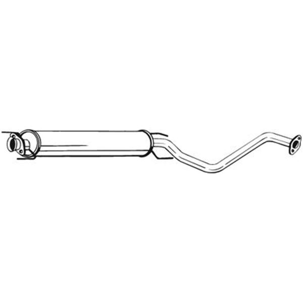 1 silencieux d'échappement intermédiaire Bosal 286151