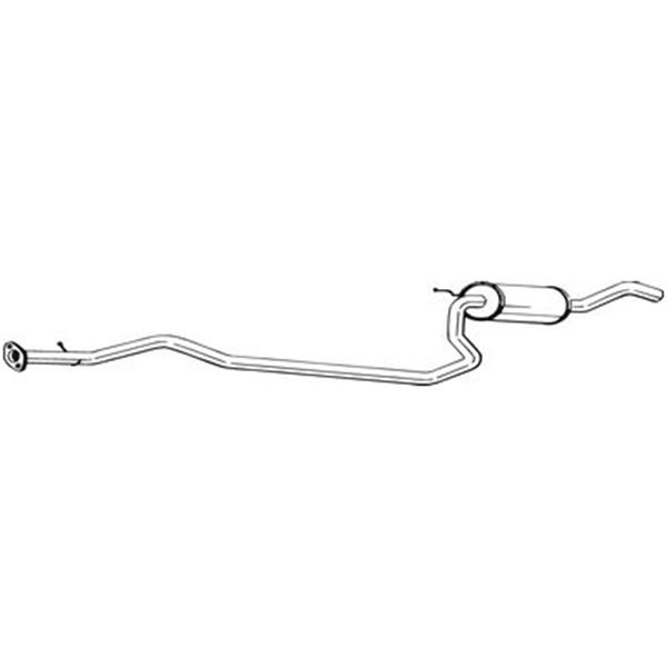 1 silencieux d'échappement intermédiaire Bosal 286241