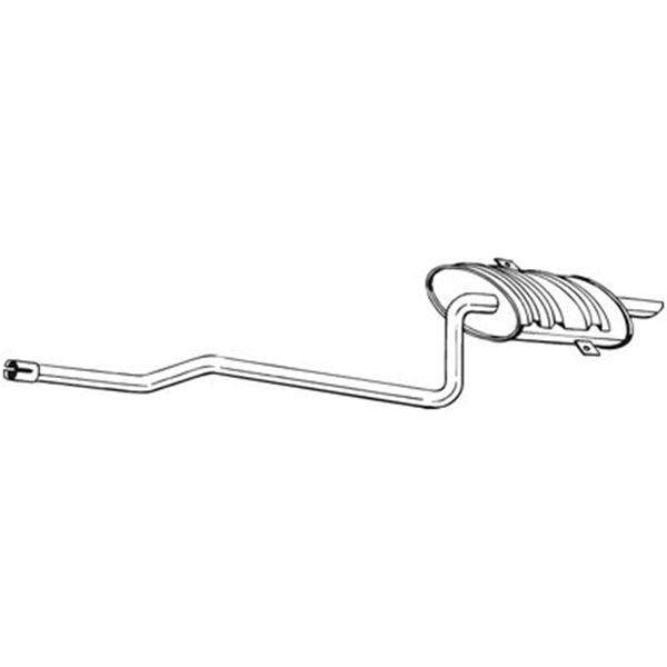 1 silencieux d'échappement arrière Bosal 286319