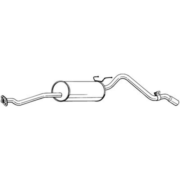 1 silencieux d'échappement arrière Bosal 286409