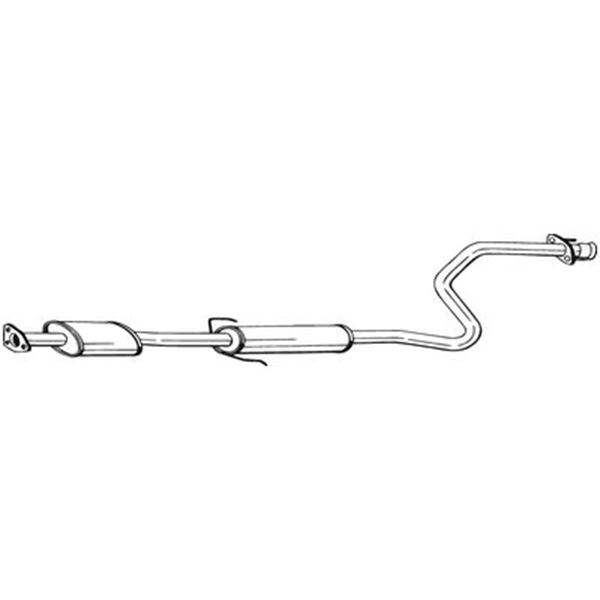 1 silencieux d'échappement intermédiaire Bosal 286819