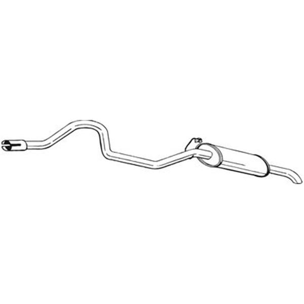 1 silencieux d'échappement arrière Bosal 286823
