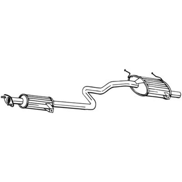 1 silencieux d'échappement arrière Bosal 287101