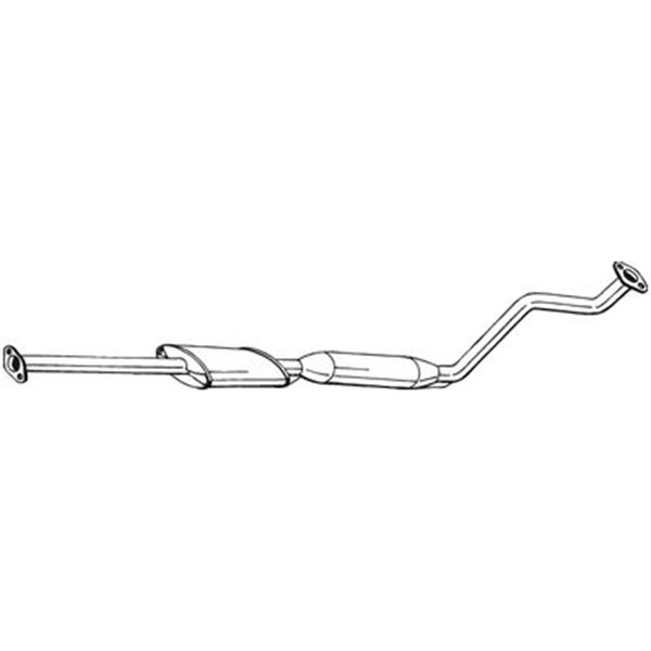 1 silencieux d'échappement intermédiaire Bosal 287109