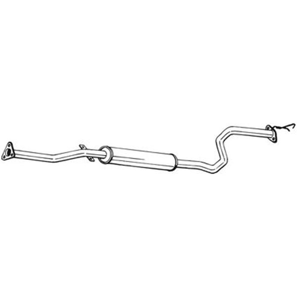 1 silencieux d'échappement intermédiaire Bosal 287127