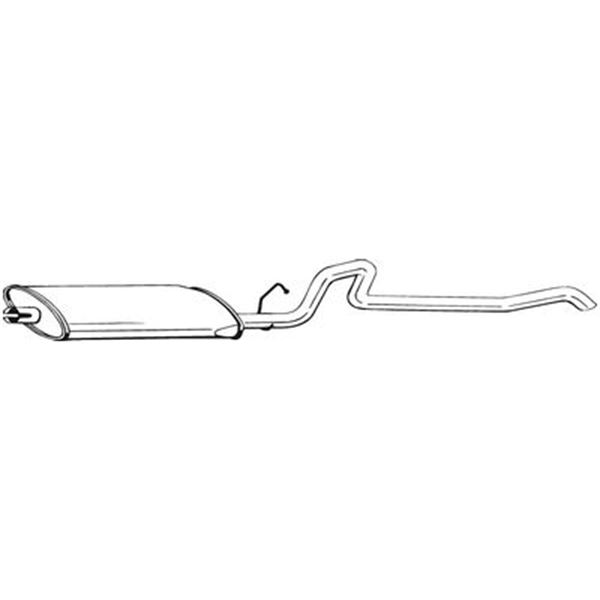 1 silencieux d'échappement arrière Bosal 287183