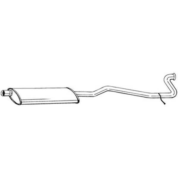 1 silencieux d'échappement intermédiaire Bosal 287255