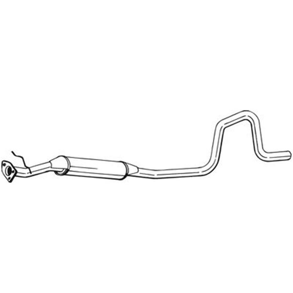 1 silencieux d'échappement intermédiaire Bosal 287431