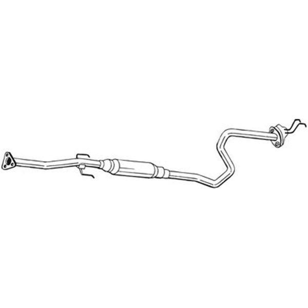 1 silencieux d'échappement intermédiaire Bosal 287617