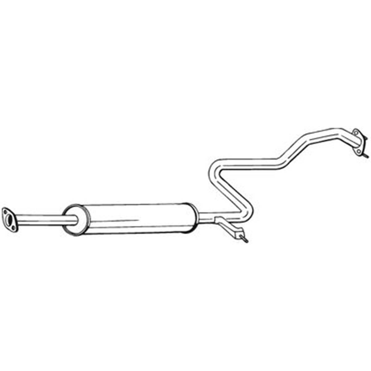 Silencieux D'échappement Intermédiaire Bosal 287703