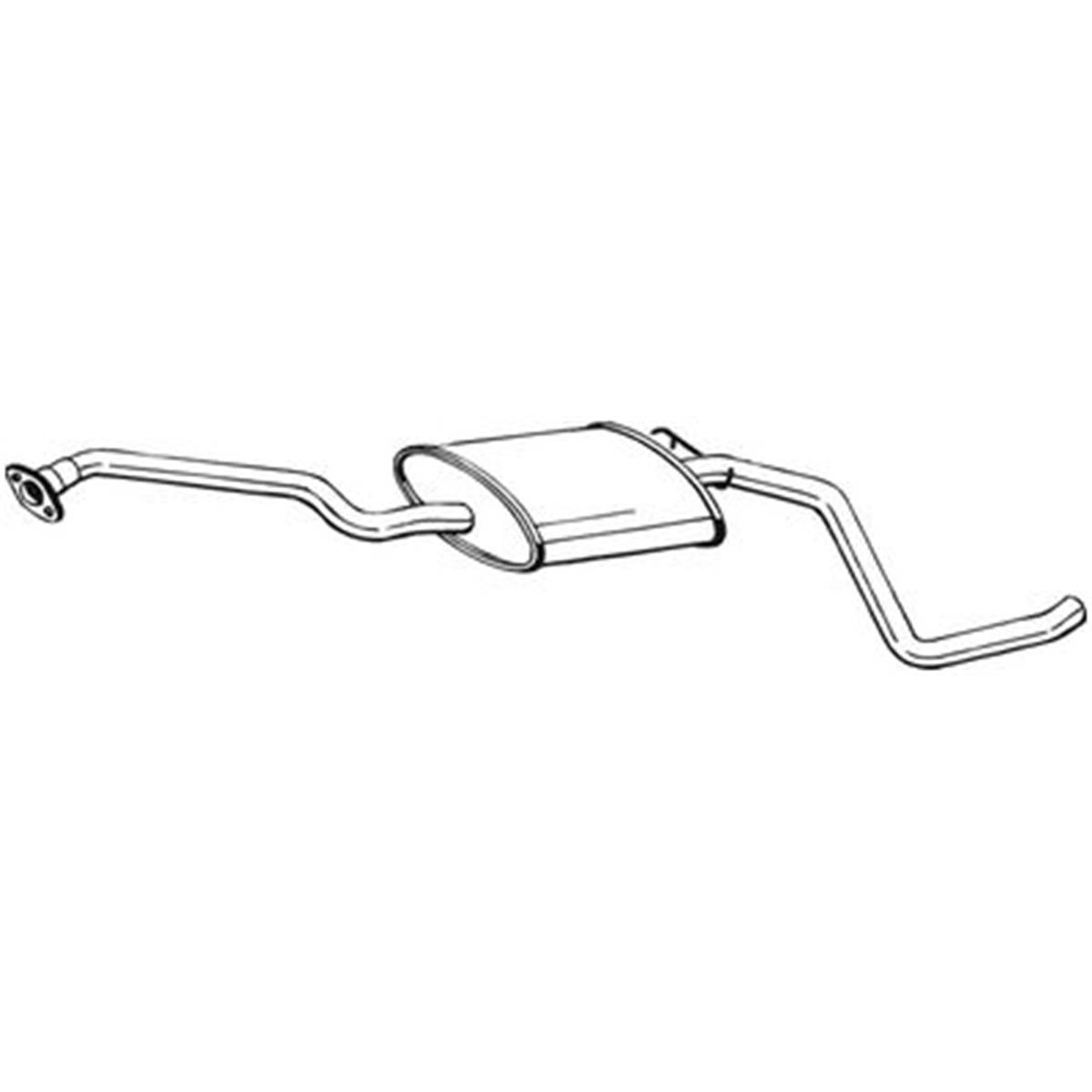 Silencieux D'échappement Intermédiaire Bosal 287985
