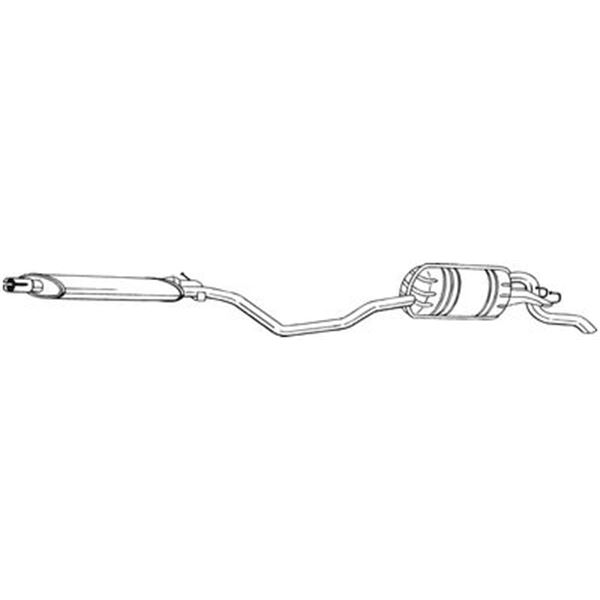 1 silencieux d'échappement arrière Bosal 288267