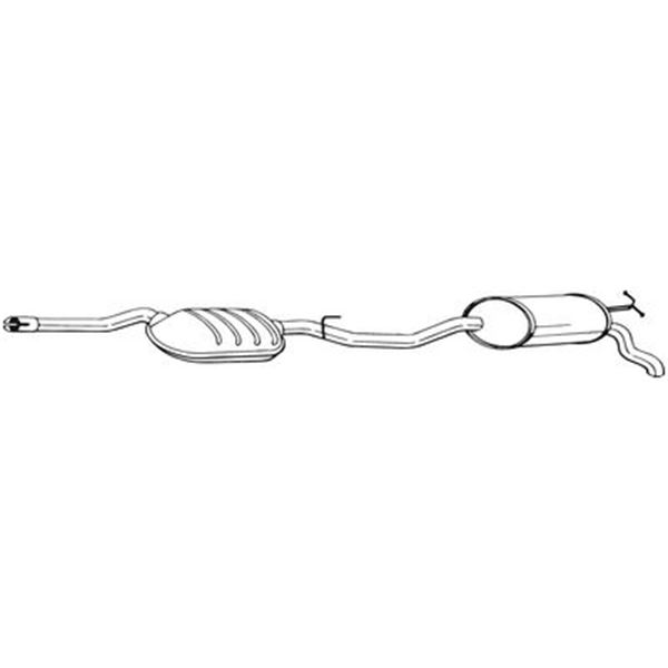 1 silencieux d'échappement arrière Bosal 288291