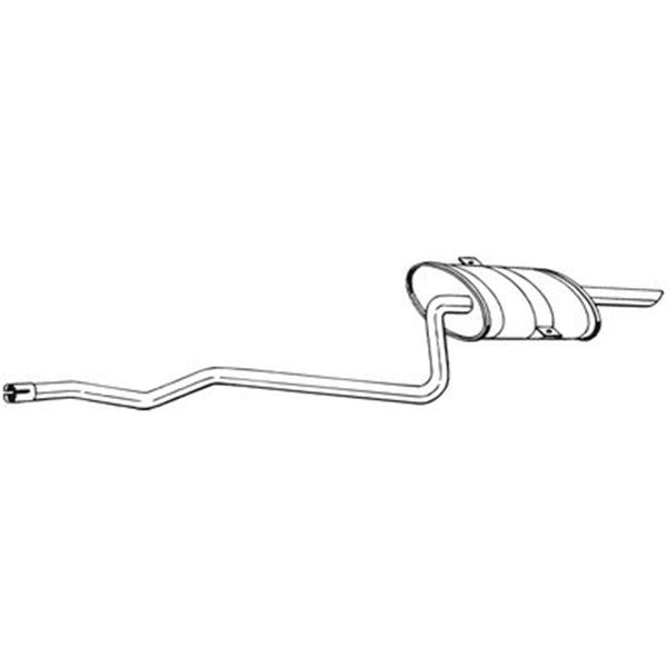 1 silencieux d'échappement arrière Bosal 288329