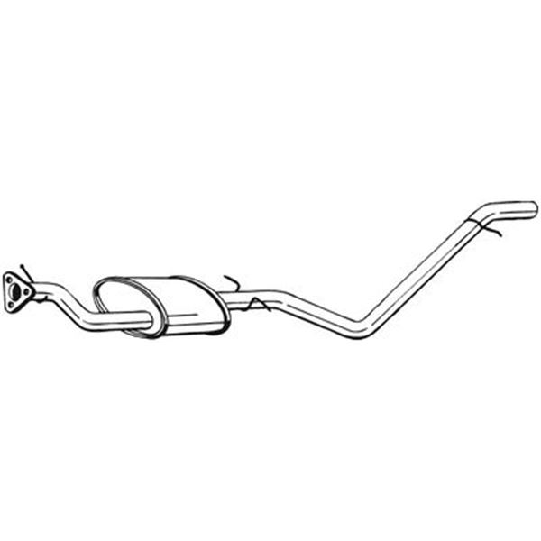 1 silencieux d'échappement arrière Bosal 289001