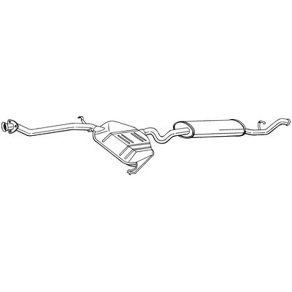 1 silencieux d'échappement arrière Bosal 290221