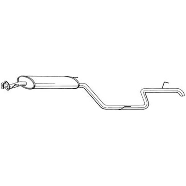 1 silencieux d'échappement arrière Bosal 291121