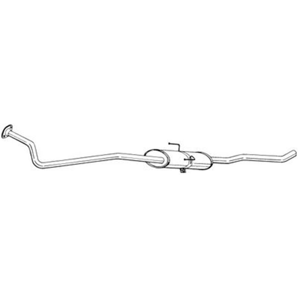 1 silencieux d'échappement avant Bosal 292223