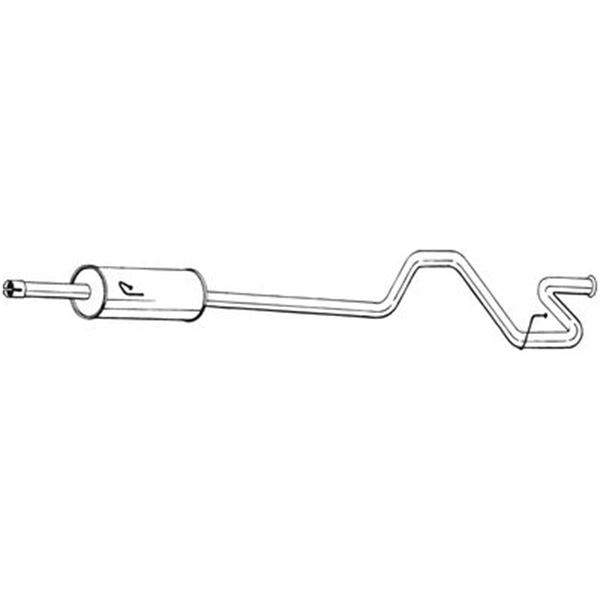 1 silencieux d'échappement arrière Bosal 296295