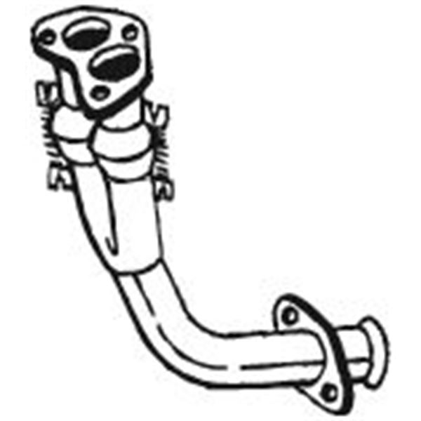 1 tuyau d'échappement Bosal 738737