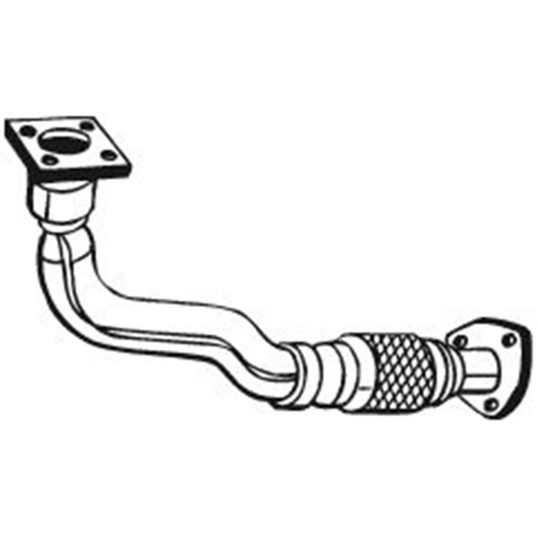 1 tuyau d'échappement Bosal 753175