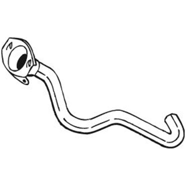 1 tuyau d'échappement Bosal 753737