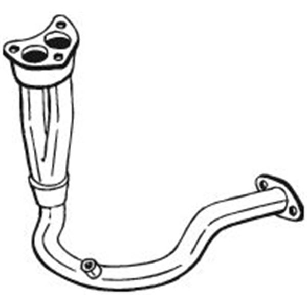 1 tuyau d'échappement Bosal 782207