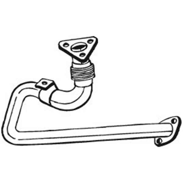 1 tuyau d'échappement Bosal 785039