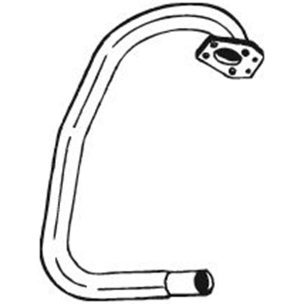1 tuyau d'échappement Bosal 785497