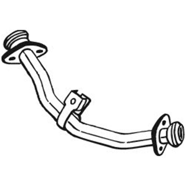 1 tuyau d'échappement Bosal 787765