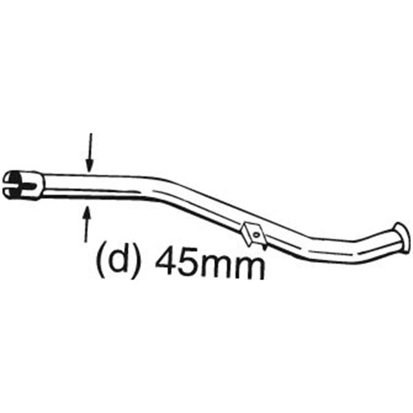 1 tuyau d'échappement Bosal 889157