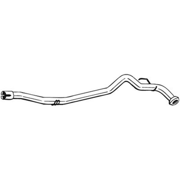 1 tuyau d'échappement Bosal 892957