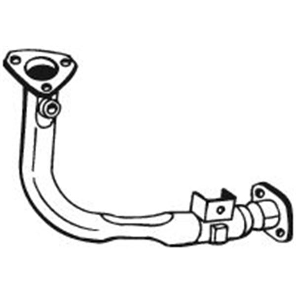 1 tuyau d'échappement Bosal 741009