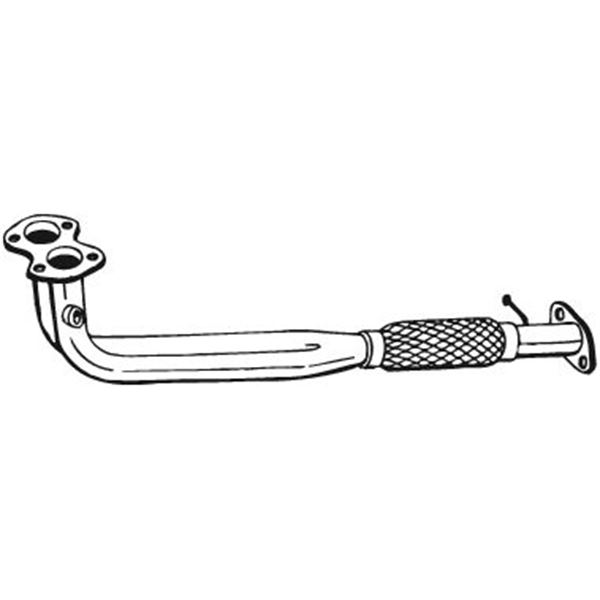 1 tuyau d'échappement Bosal 823835
